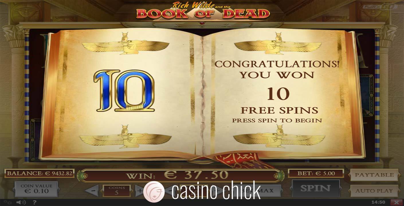 Book of Dead Slot Screenshots