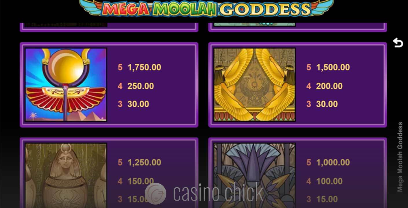 Mega Moolah Goddess Slot thumbnail - 1