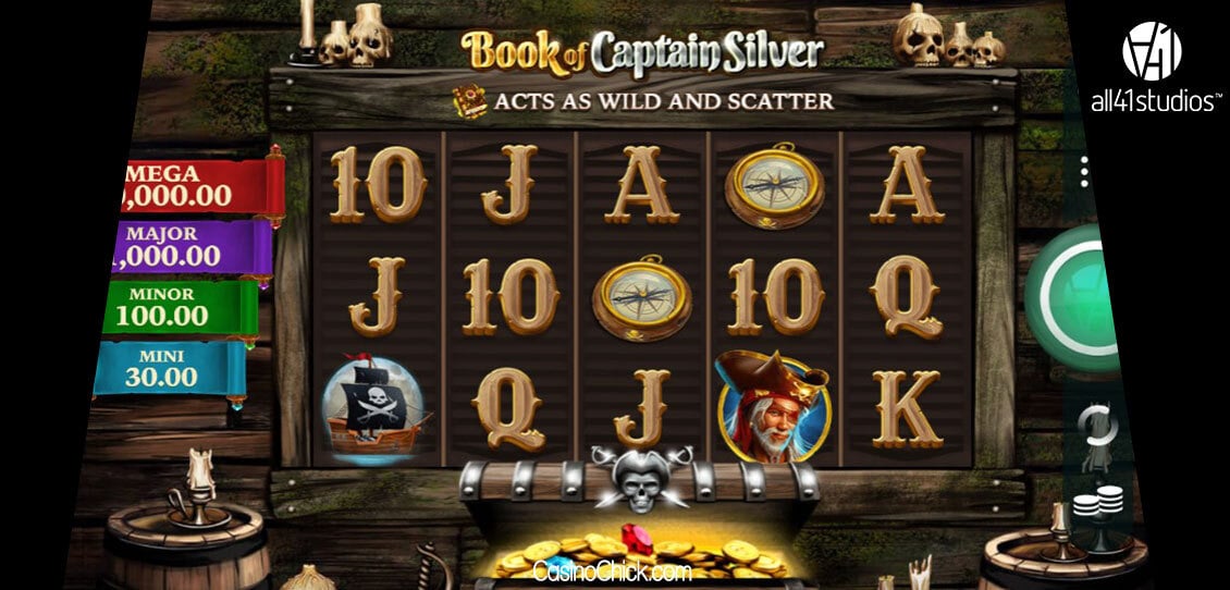 Book of Captain Silver slot All41