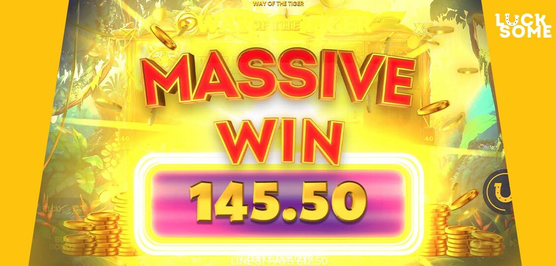 Way of The Tiger slot massive win